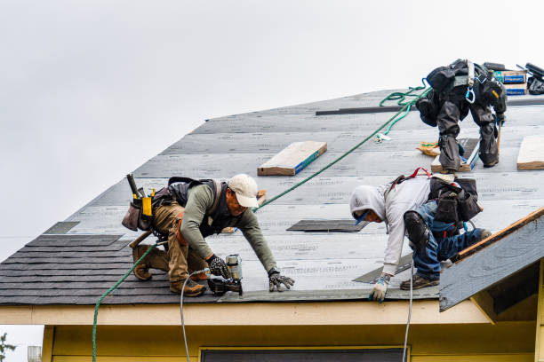 Professional Roofing technician working in Monticello, IA